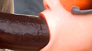 Tracer (overwatch) - Big Ass Blonde Craves BBC, Rough Deepthroat & Anal Creampie