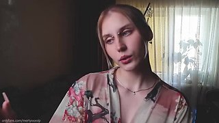 Look into My Eyes While I Smoke – Big Tits Blonde Teen Solo