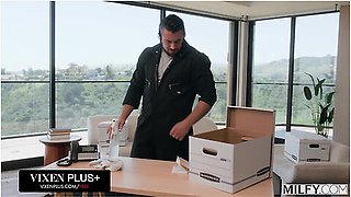 Blonde Boss Babe Tatiana Steele Rides Studs Thick Cock On Last Day