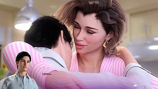 Uncensored hentai, high heels stockings, washing machine