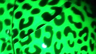 I Seduce You with My Glossy Green Minty Lips and Kisses and Shiny Latex