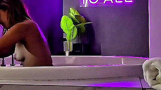 Behind the Scenes in the Motel Jacuzzi. Masturbation and Sex