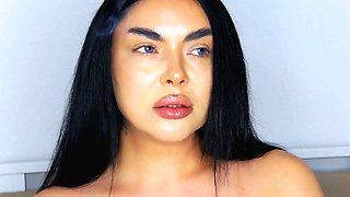 Beautiful Brunette Smoking Fetish Tease - Softcore Seduction