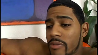 Redhaired hottie is able to satisfy her lust only fucking with four horny black fellows