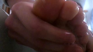 Hot amateur european foot and pantyhose fetish