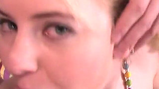 I Am a Young Blonde with Naturals and I Get FMM DP by Monster Cocks at Casting