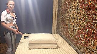 Anastasia Mistress Dominant wife doing BDSM and humiliation with her loser husband strapon homemade