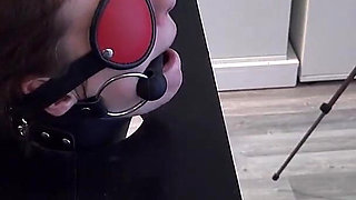 Slave Defenseless in the Pillory Driven to Orgasm on Sybian Part 2