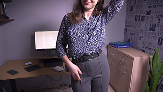 Office Tease Turned Into Split Pants Disaster