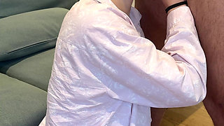 This Naughty Young Girl Loves Blowjobs and Milk