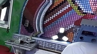 Public flashing in a hotel room - big ass Latina milf