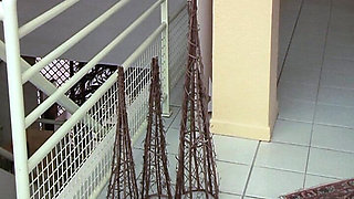 Stunning French Doll DP in the Massage Salon