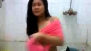 Filipina babe Nezha Arendo fucked hard in the bathroom.