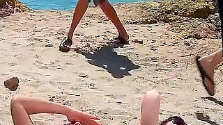 Hot beach fuck with skinny teens Amadea and Bianca