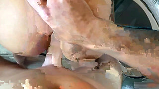 Maid Stuck in the Dryer- Taking His Dick Makes Her Squirt
