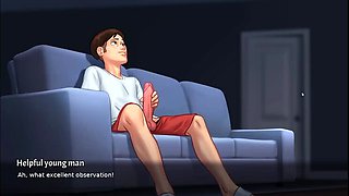 Hot Step Sister Fucks Anon in Summertime Saga 3D Cartoon Sex Game