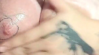 Spit Play on My Huge Saggy Tits