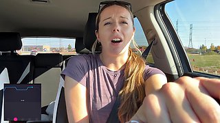 Nadia Foxx Orgasms Wildly on Gym Stairmaster After Drive-Thru