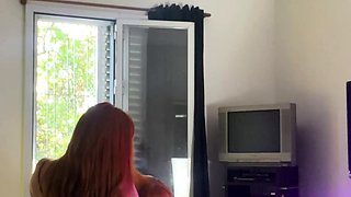 Cute brunette and blonde lesbians fingering and toying pussy
