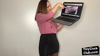 SPH femdom solo babe humiliating small dicks from photo