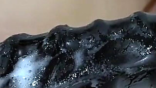 Sex Machine Going in so Deep and I Cover It in My White Pussy Cream