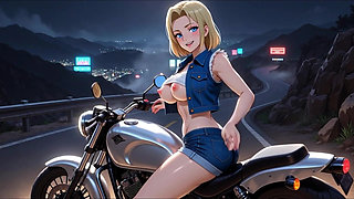 Android 18 Teasing Her Perfect Body in Hot Extremely Seductive Erotic Poses in Dragon Ball 3D Adult Animations