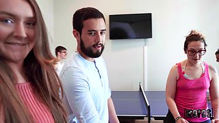 House BBQ Party with naughty bikini girl