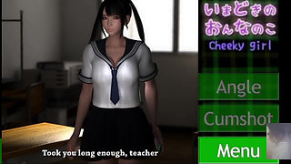 JAV 18 Year Virgin Schoolgirl Fucks Her Teacher for Better Grade.