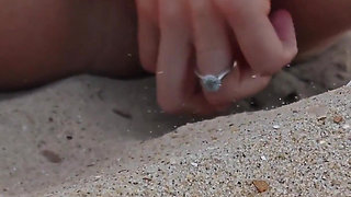 Sometimes I Need to Release Myself Peeing in the Sand at the Beach