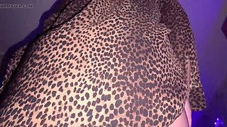Solaella gets so horny she stuffs her own panties deep inside her hairy pussy
