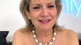 Big Boobed Blonde Masturbates With A Dildo In The Bathroom