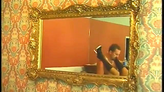 Sexy blonde sucks her mans dick then gets fucked in the ass on dining room floor