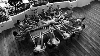 Cute blonde teen outdoor gleecute