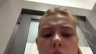 Fingering My Asshole Close up in the Mall