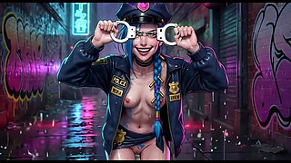 Jinx Nude Oiled Compilation Different Outfits and Poses Arcane Hentai