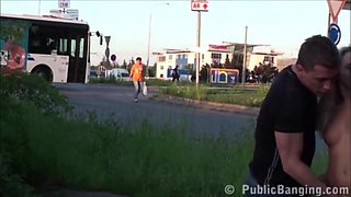Mature beauty enjoys passionate public group pleasure with sensual heat