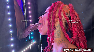 Throat Goat Gets a Big Black Dick