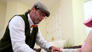 Mckenna Lynn and stepgrandpa Jack Vegas sex