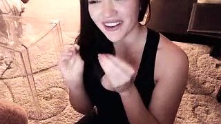 Horny amateur couple close up anal on webcam