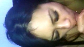 Filipina Amateur Sucks and Swallows Big Cock