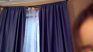 Cute curly brunette solo webcam masturbation