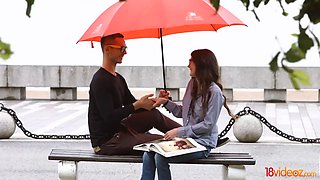 18 Videoz - Ariana Shaine - Casual teen fuck on rainy day