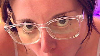 Close up Dildo BJ