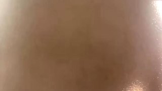 Braided Blonde Teases in Brown Bikini by the Pool