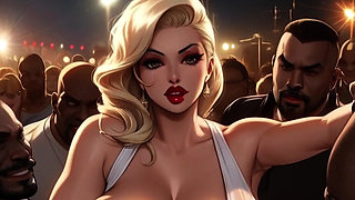 Big Ass MILFs Get Fucked in a Mosh Pit