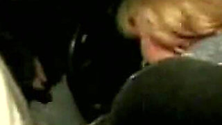 Horny Blonde MILF Rides Passionately in Car and Couch