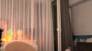 Busty brunette with big boobs rides cock