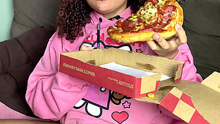 Can't Stop Farting and Burping After Stuffing Myself with Pizza and Soda Bloated Belly