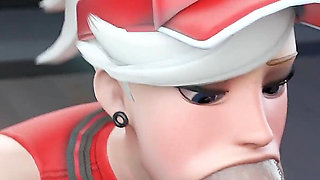 Mercy’s Tennis Match - Tight Pussy on the Line - 3D Overwatch Animation