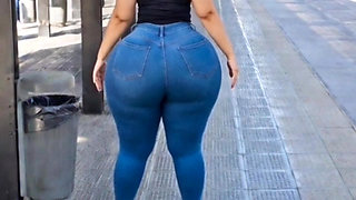 Big ass waiting for the bus